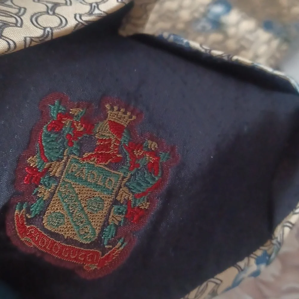 Vintage Paolo Gucci Silk Horse Bit Tie